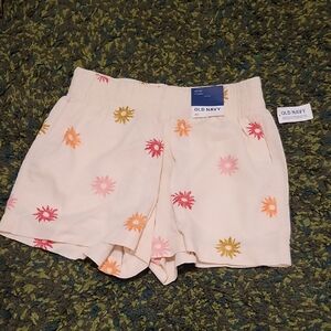 Old Navy Women's High Waisted Linen Shorts In Phoenix Suns